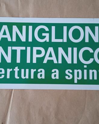 Cartello di sicurezza Maniglione antipanico