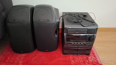 Stereo Hi-Fi JVC 100% Funzionante – 3 CD / Doppia