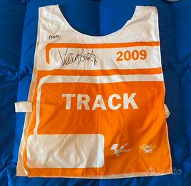 Pettorina autografata Valentino rossi