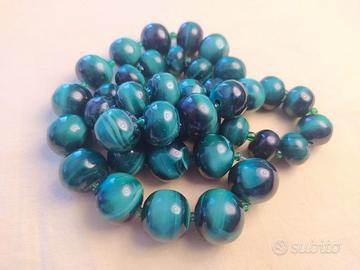 Collana in malachite