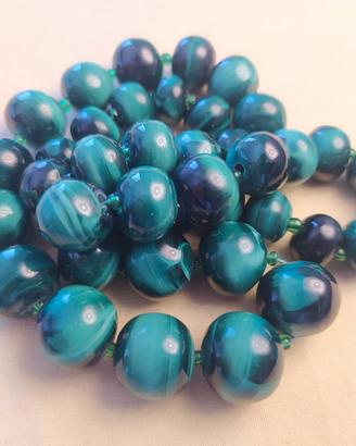 Collana in malachite