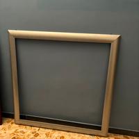 🖼️ CORNICE QUADRATA ARGENTO – 115,5 x 115,5 cm