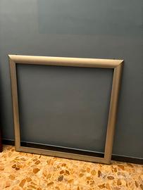 🖼️ CORNICE QUADRATA ARGENTO – 115,5 x 115,5 cm