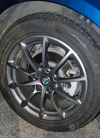 SET ORIGINALE CERCHI DEL 17 ALFA ROMEO GIULIA