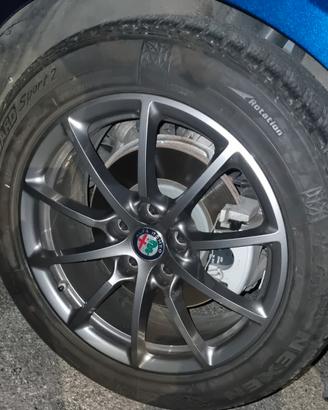 SET ORIGINALE CERCHI DEL 17 ALFA ROMEO GIULIA