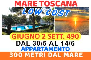 Appartamenti giugno mare Toscana Marina di Bibbona
