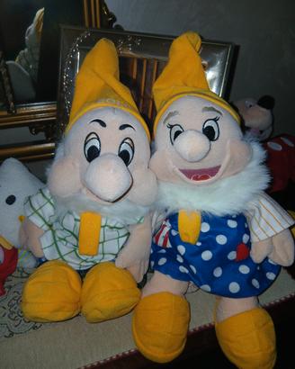 coppia peluche nani Disney gongolo ed eolo