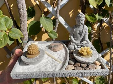 Giardino Zen con accessori