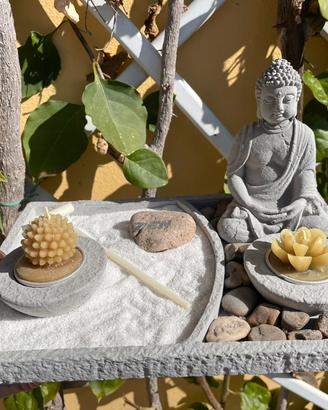 Giardino Zen con accessori