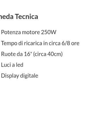 Bicicletta scooter elettrica