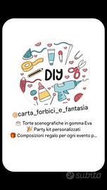 Bomboniere party kit e torte scenografiche