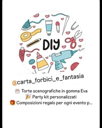 Bomboniere party kit e torte scenografiche