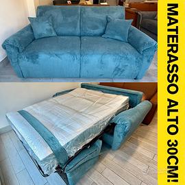 Divano letto antimacchia materasso H30cm