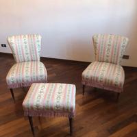 poltroncine e pouf per toilette anno 50-60
