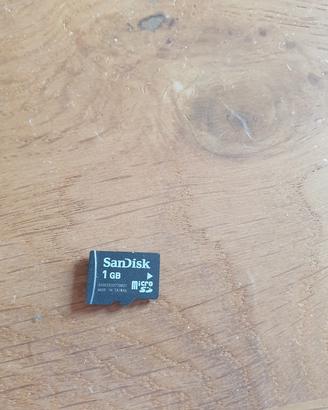 SCHEDA MICRO SD DA 1 GB  - SANKISK.