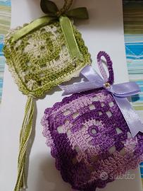 Profumabiancheria segnaposto uncinetto