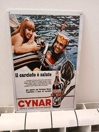 Targa in Alluminio Retro Cynar -