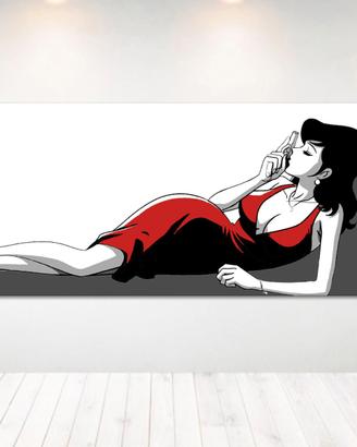 Quadro Margot Dipinto a Mano su Tela Pop Art