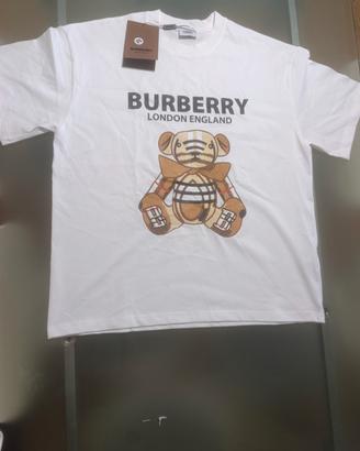 maglietta bianca Burberry 