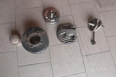 kit cilindro biella e rapporti denti dritti 130 cc