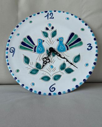 Orologio da parete in ceramica artigianato sardo