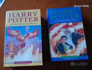 HARRY POTTER  5 e 6 1° EDIZIONE INGLESE PAPERBACK 