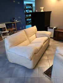 Coppia di divani con pouf (marca Brunati)