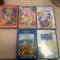 Lotto 5 dvd Walt disney winni the Pooh