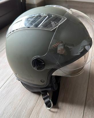 Casco Jet DURALEU Vento 06 - Verde militare opaco