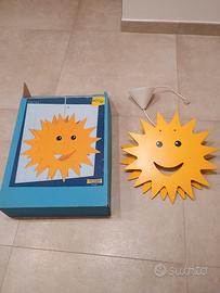 lampadario a forma di sole 