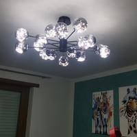 Lampadario led moderno con palle in vetro