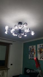 Lampadario led moderno con palle in vetro