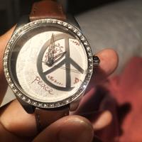 orologio vintage Fossil contornato di Swarovski 