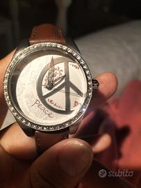 orologio vintage Fossil contornato di Swarovski 