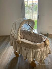 Culla bimba con paracolpi e piumino