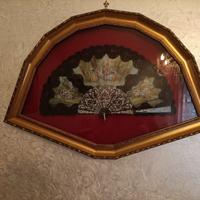 ventagli antichi incorniciati