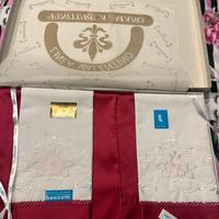 Completo letto matrimoniale lino e arte fiorentina