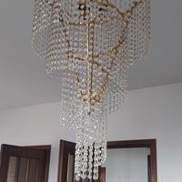 Lampadari lunghi in cristallo swaroski 