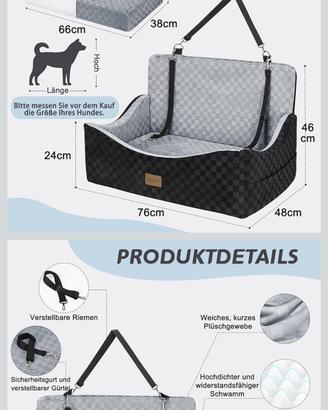 trasportino per cani auto xl