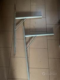 Coppia staffe in ferro 84 x 52