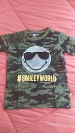 maglietta cotone bambino gira/brilla 