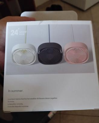Mini ventilatore USB + 2 cavetti USB