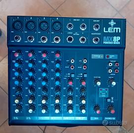 mixer LEM MX8P amplificato