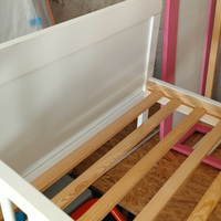 Lettino 145x70 Legno bianco con materasso