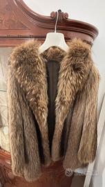 Pelliccia Vintage di Procione con Rever largo