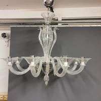 lampadario in vetro di murano a 8 punti luce 