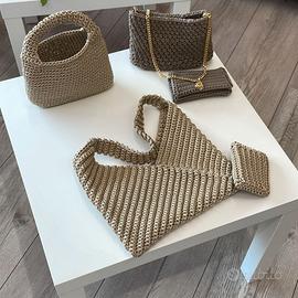 Borsette fatte a mano in cordino