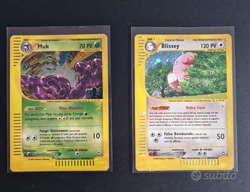 Pokemon Muk e Blissey Holo - Set Aquapolis - ITA