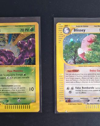 Pokemon Muk e Blissey Holo - Set Aquapolis - ITA