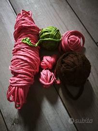 lotto gomitoli fettuccia per hobby